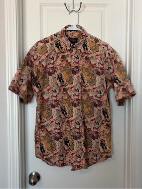 Heirloom- Kenneth Gordon 
Classic Camp Short-Sleeve Button-Down Shirt -